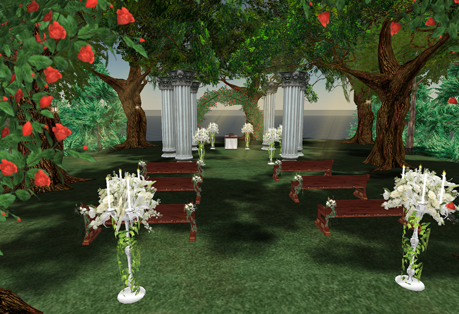 Majestic Weddings rose garden